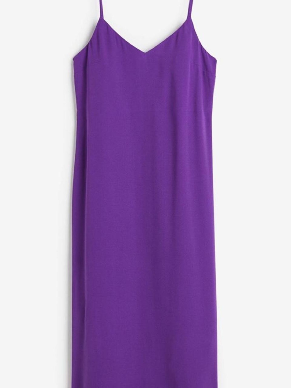 H&M Violet Slip Maxi Dress with Spaghetti Straps